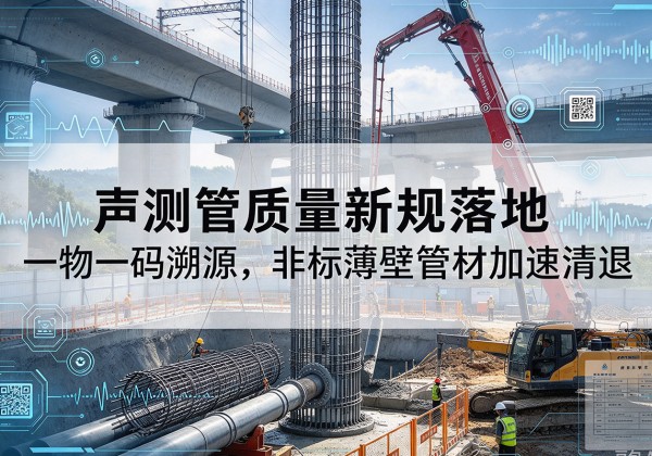 兴安盟声测管质量新规落地，一物一码溯源，非标薄壁管材加速清退
